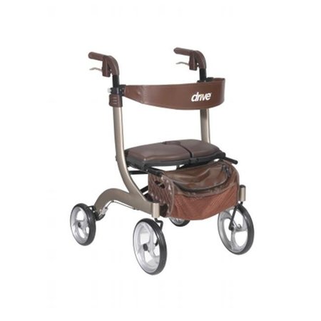 REFUAH Drive Medical  Nitro Dlx Euro Style Walker Rollator; Champagne RE272133